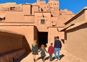 Family in a trip with Morocco tour operator